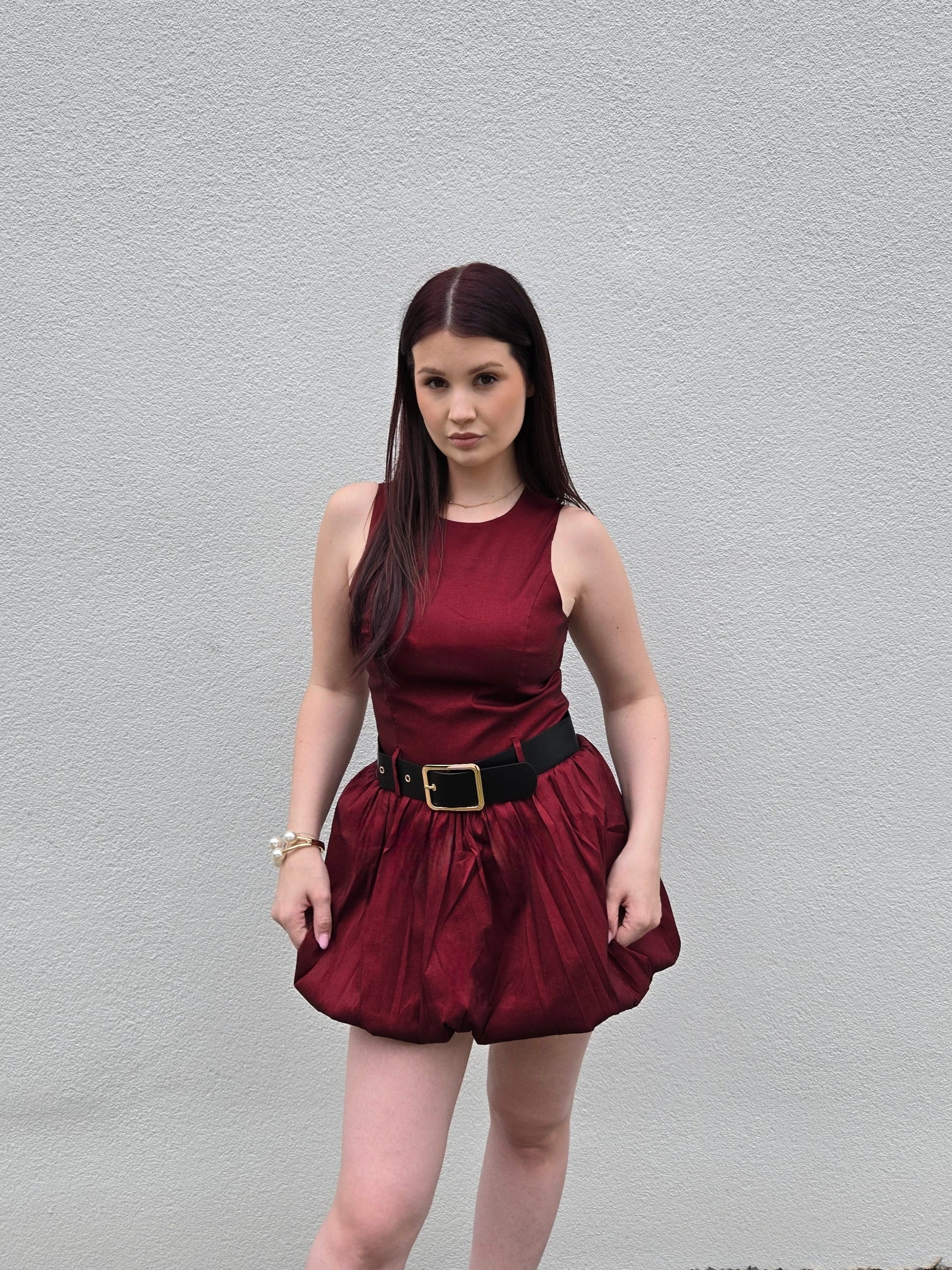 PETITE balloon dress
